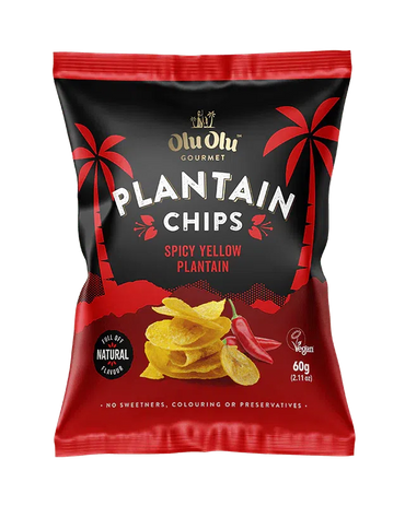 OluOlu Spicy Yellow Plantain Chips 60G-SurulereFoods — Snacks — Buy Online UK