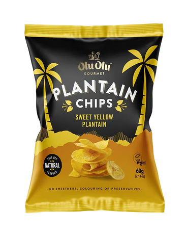 OluOlu Sweet Yellow Plantain Chips 60G-SurulereFoods — Snacks — Buy Online UK