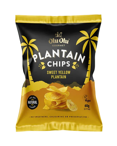 OluOlu Sweet Yellow Plantain Chips 60G-SurulereFoods