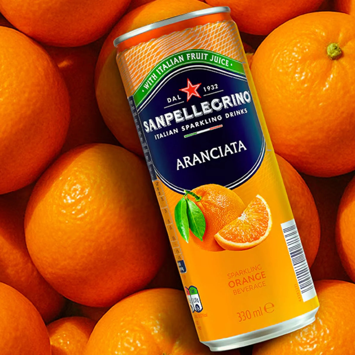 San Pellegrino Aranciata Orange 330ml Can