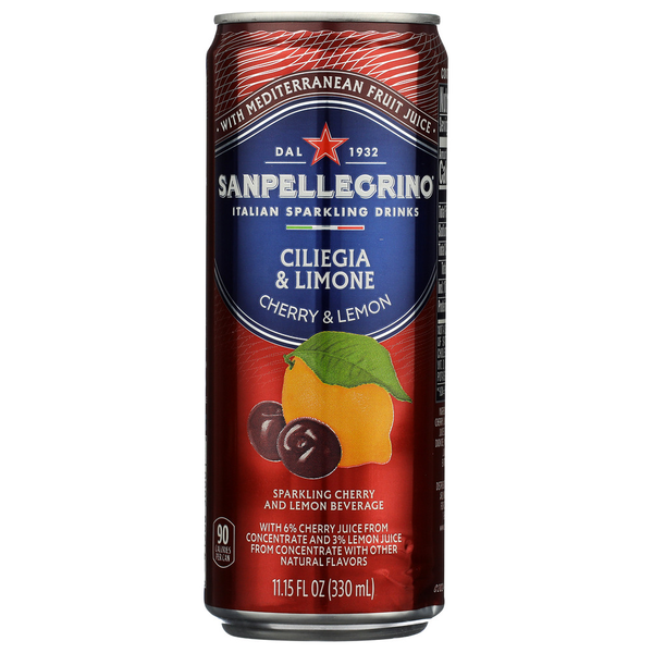 San Pellegrino Ciliegia & Limone Cherry & Lemon 330ml Can