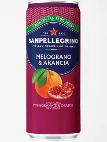San Pellegrino Melograno e Arancia Pomegranate & Orange 330ml Can