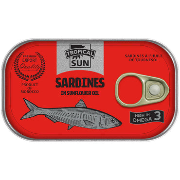 Tropical Sun Sardines in Sunflower Oil 125g — Cooking Oil — Buy Online UK