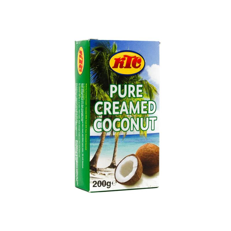 KTC Pure Creamed Coconut 200g – Coconut Cooking Block UK