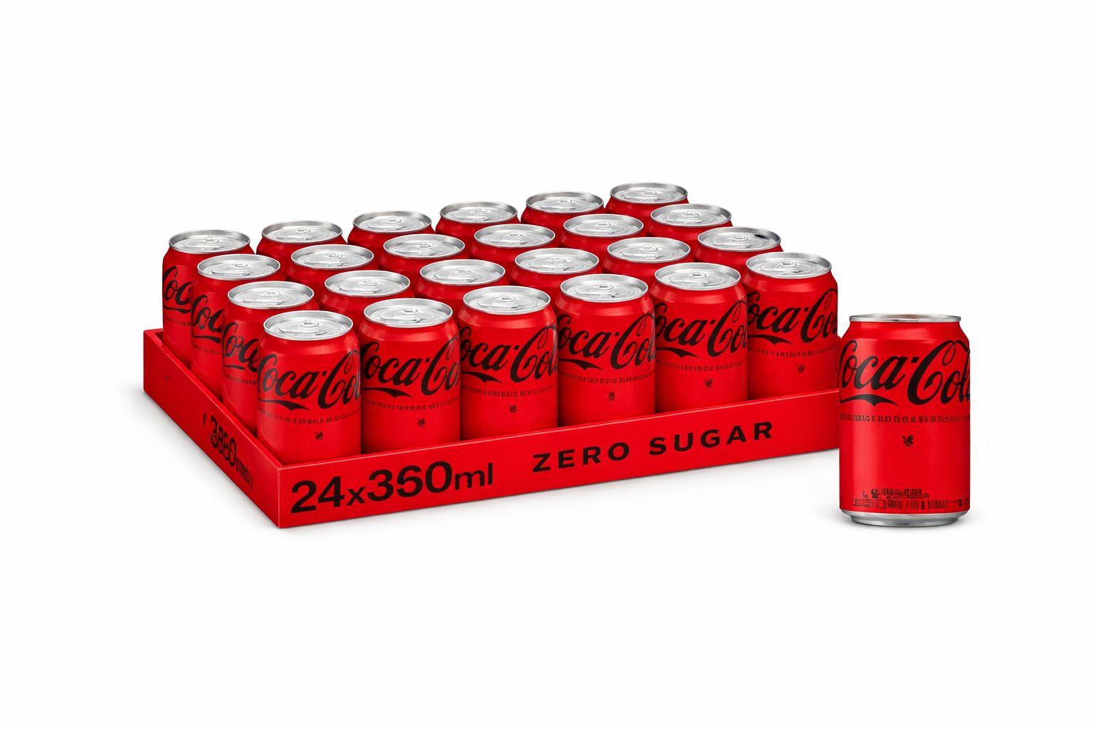 Coca-Cola Zero Sugar 24 x 330ml Cans – UK Refreshing Soft Drink