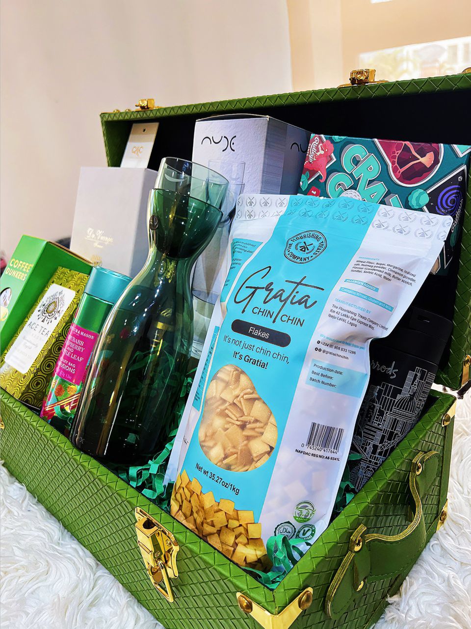 Gratia Premium Chin Chin snack served