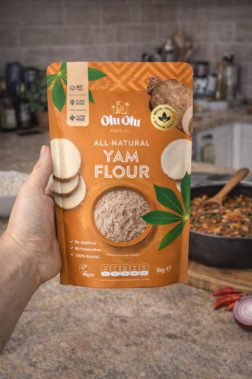 Olu Olu Yam Flour 1kg – Premium Yam Flour for Amala & Swallow UK