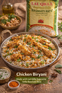 Lal Qilla Supreme Sella Basmati Rice 20kg – Premium Parboiled Bulk UK