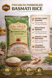 Lal Qilla Supreme Sella Basmati Rice 20kg – Premium Parboiled Bulk UK