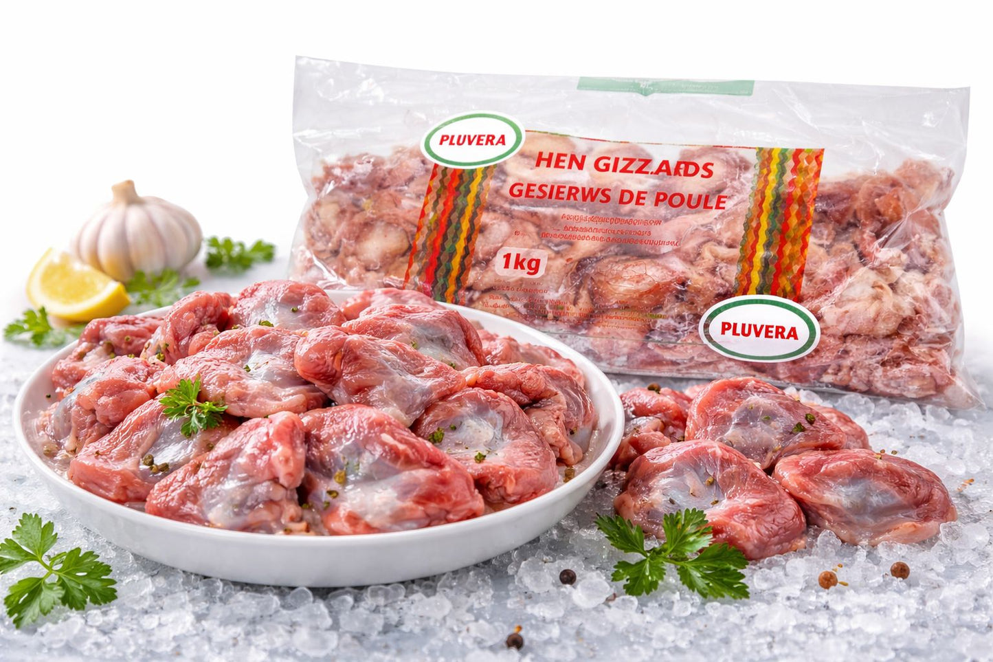 Pulvera Chicken Gizzard 1kg – Fresh Frozen Poultry Cuts UK