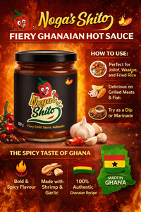 Noga's Shito (Black Pepper Sauce) Authentic Ghanaian Hot Sauce 160g