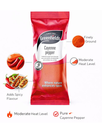 Greenfields Cayenne Powder 75g – Fiery Ground Chile Spice UK