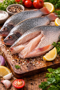Frozen Tilapia 1kg (3 Cuts) – Premium Whole Fish Portions UK