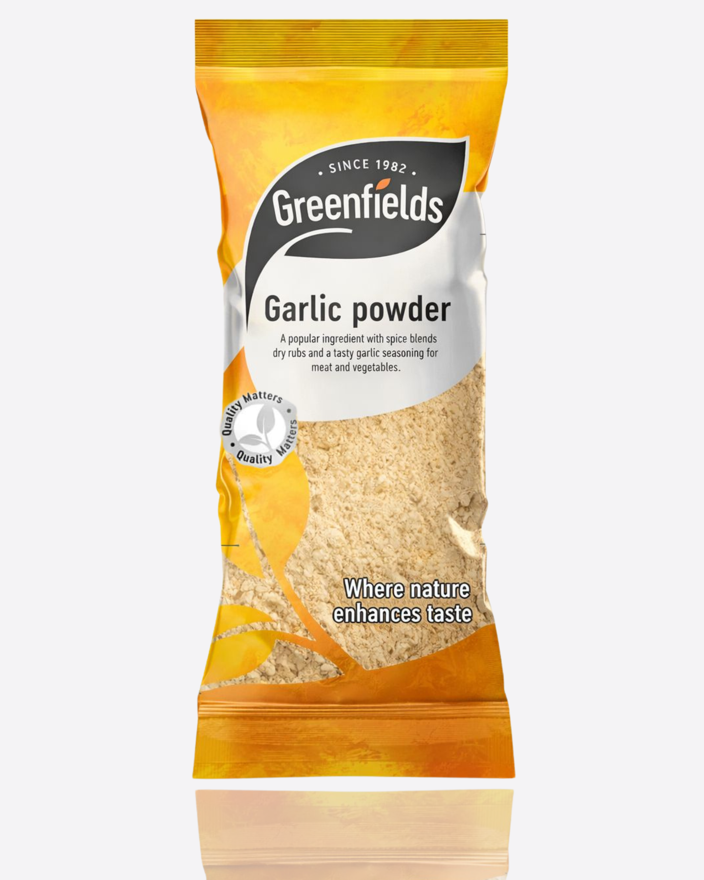 Greenfields 100% Organic Garlic Powder 75g – Pure Natural Spice for Cooking & Seasoning