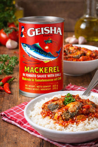 Geisha Mackerel with Chilli 155g – Spicy Mackerel in Tomato Sauce UK