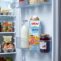 Chivita Active Citrus Mix carton chilling in a fridge door