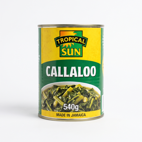 Tropical Sun Callaloo 540g tin on a white background