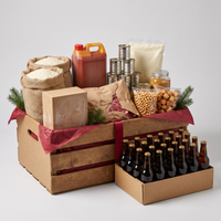 The Owambe Box large Nigerian Christmas hamper with rice, palm oil, chicken and malt, serves 10-12