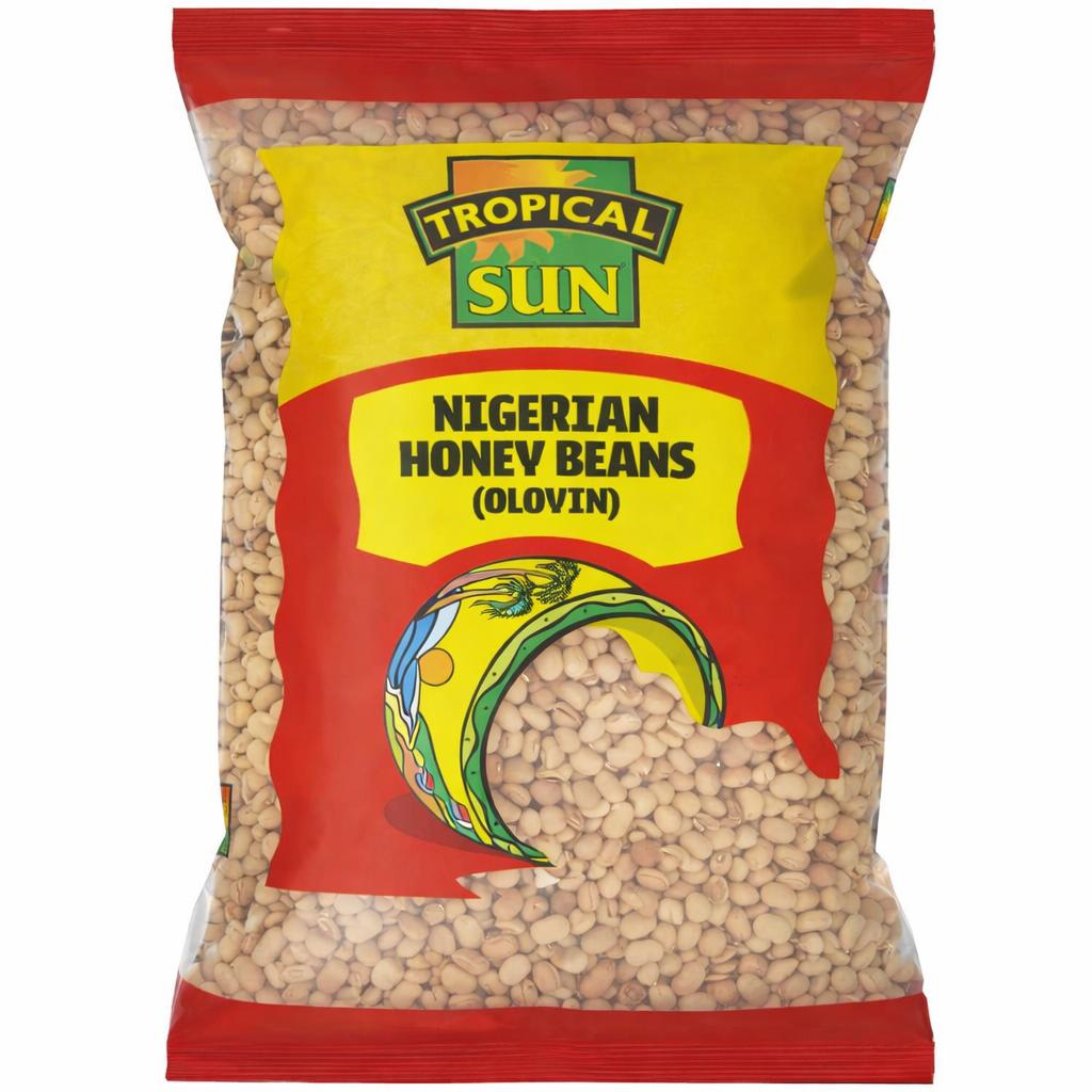 Tropical Sun Nigerian Honey Beans 5kg (Oloyin) – Sweet Beans for Moi Moi & Akara | UK