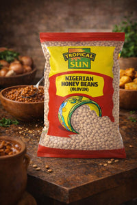 Tropical Sun Nigerian Honey Beans 5kg (Oloyin) – Sweet Beans for Moi Moi & Akara | UK