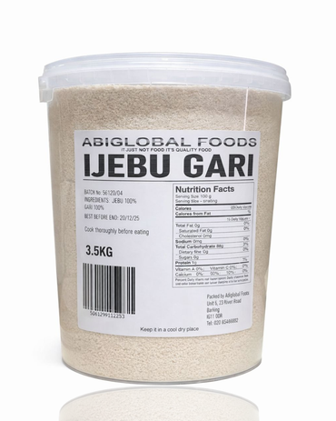 Ijebu Garri Bucket 3kg — Flour & Mix — Buy Online UK