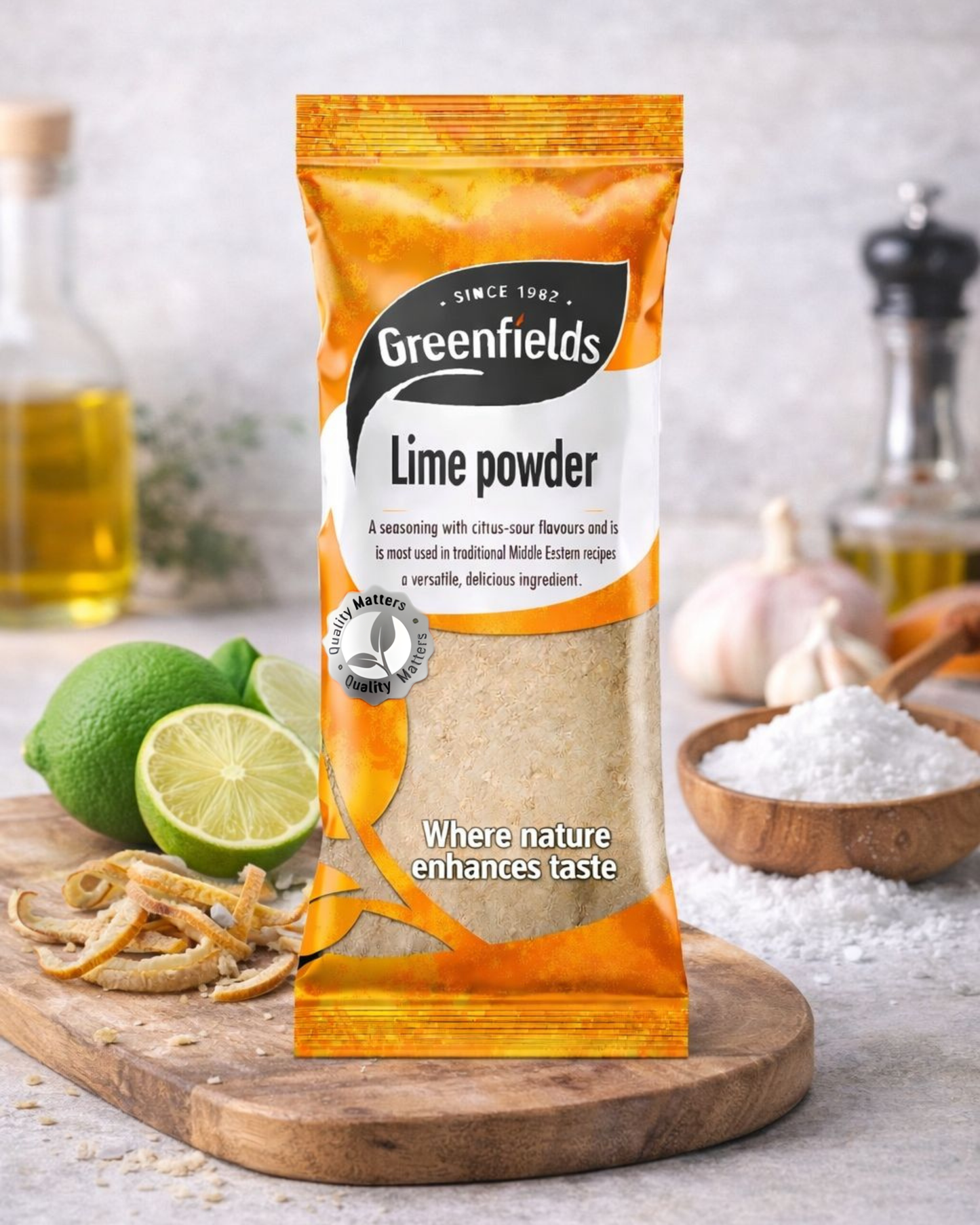 Greenfields Lime Powder 75g – Zesty Citric Spice Seasoning UK
