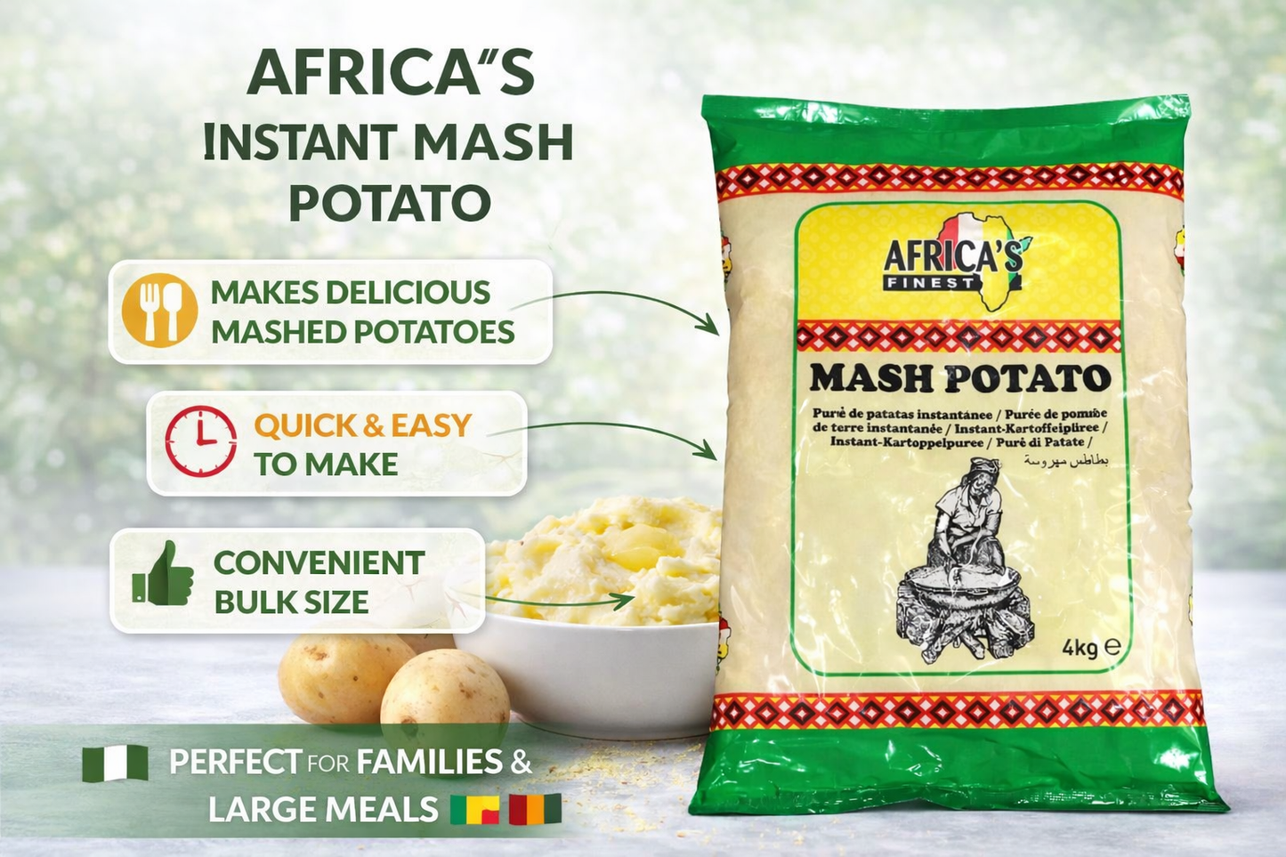 Africa's Finest Mash Potato Powder 4kg