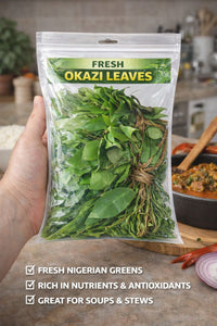 Fresh Okazi Leaves – Authentic Nigerian Soup Leaf UK