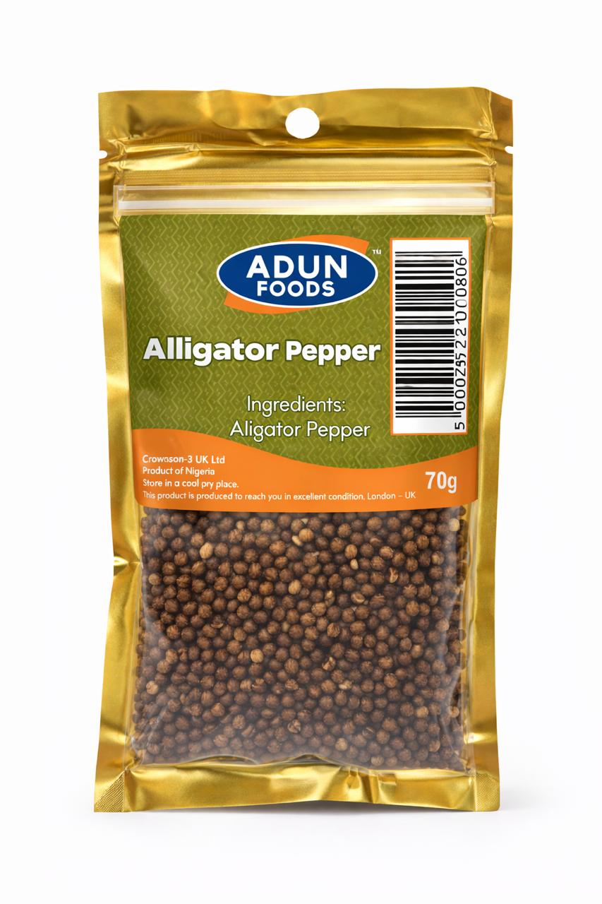 Adun Foods Alligator Pepper 70g – Authentic African Spice UK