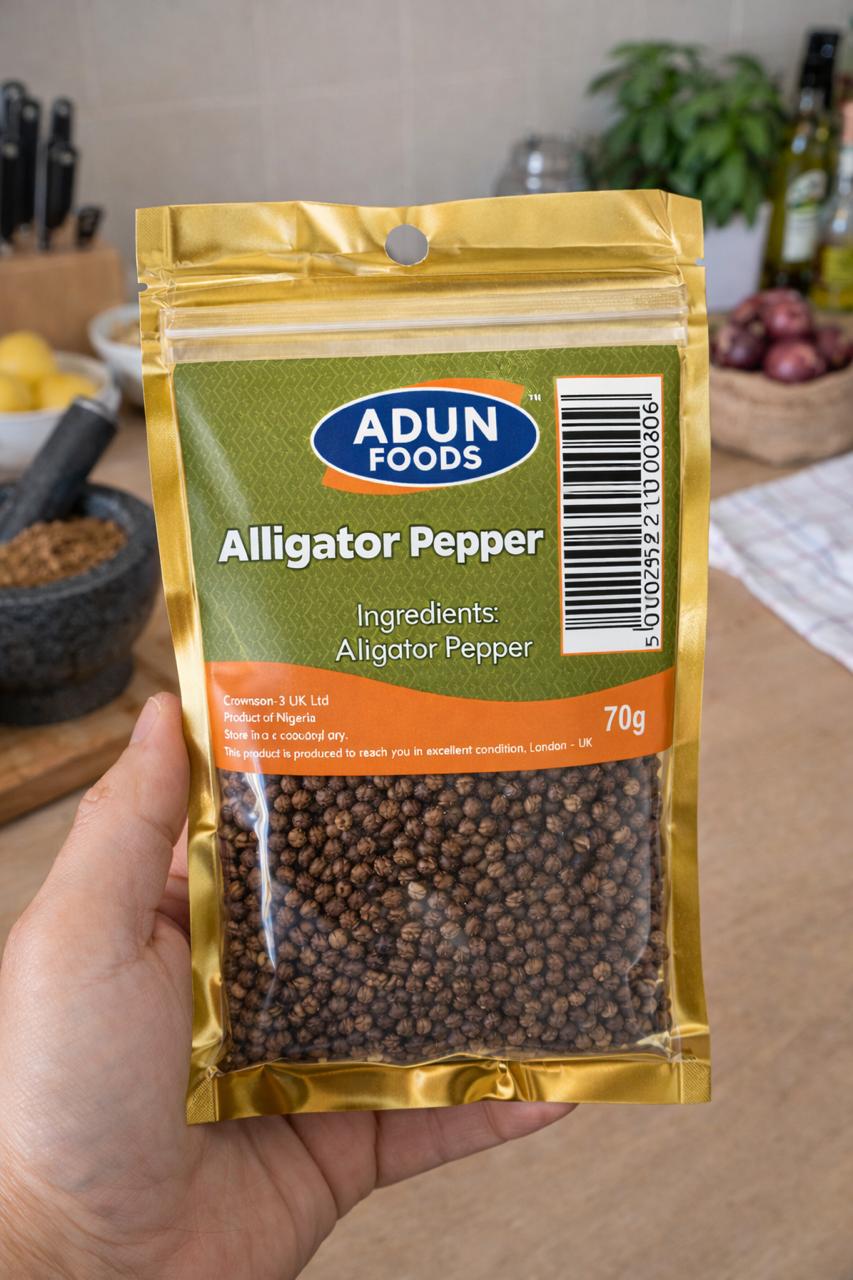 Adun Foods Alligator Pepper 70g – Authentic African Spice UK