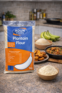 Adun Foods Plantain Flour 1kg – Gluten Free Plantain Flour for Swallow, Fufu & Baking | UK