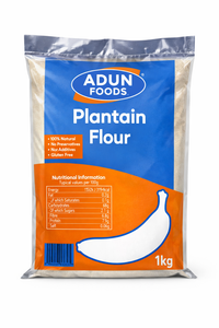 Adun Foods Plantain Flour 1kg – Gluten Free Plantain Flour for Swallow, Fufu & Baking | UK