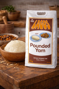 Lagos Pounded Yam 4kg – Smooth Poundo Iyan for Swallow & Soups | UK
