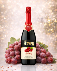 Pure Heaven Sparkling Red Grape Juice 750ml – Refreshing Non-Alcoholic Fizzy Drink