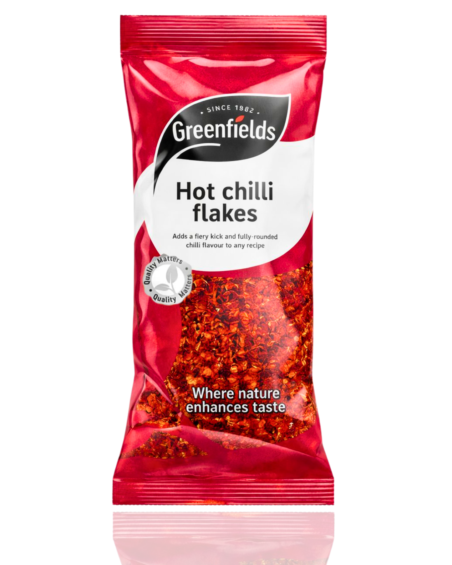 Greenfields Hot Chilli Flakes 75g – Fiery Spice Seasoning for Cooking & Pizza