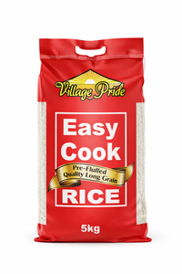 Village Pride Easy Cook Rice 5kg – Long Grain White Rice | Premium UK Bulk
