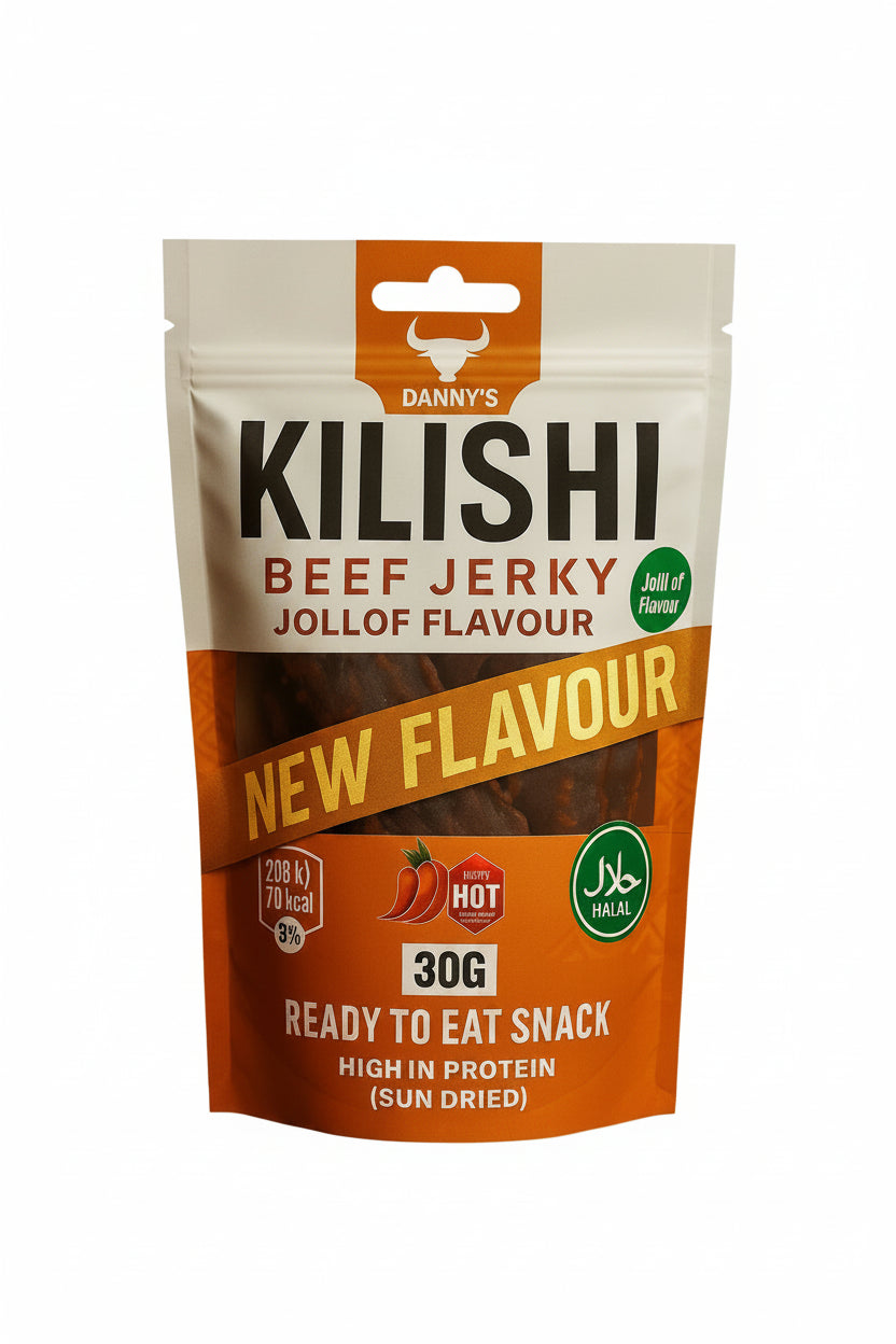 Danny's Kilishi (Nigerian Beef Jerky) Jollof Flavour