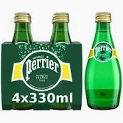 Perrier Sparkling Natural Mineral Water 330ML Pack of 24