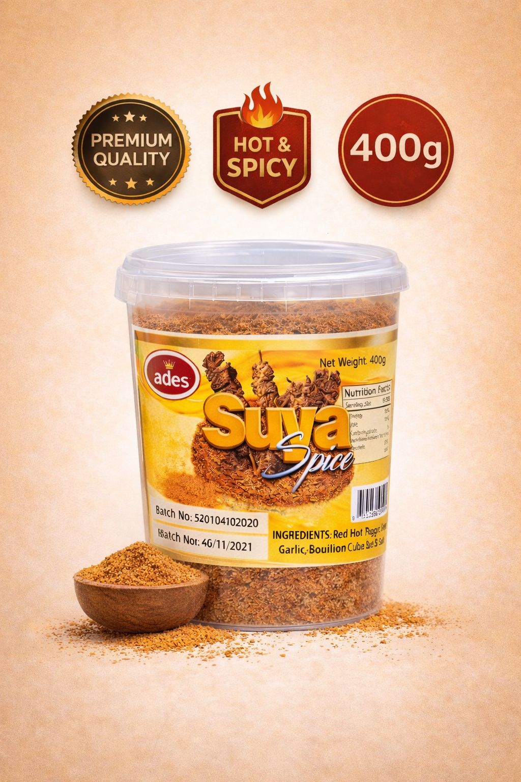Ade Suya (Spiced Grilled Meat) Spice Powder 500g