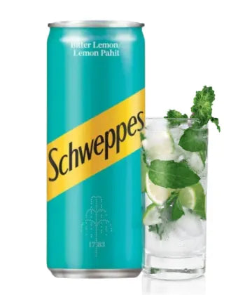 Schweppes Bitter Lemon can and 6-pack - Surulere Foods