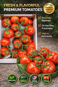 Fresh Vine Tomatoes Box – Ripe Juicy Tomatoes for Stew, Jollof & Salads | UK
