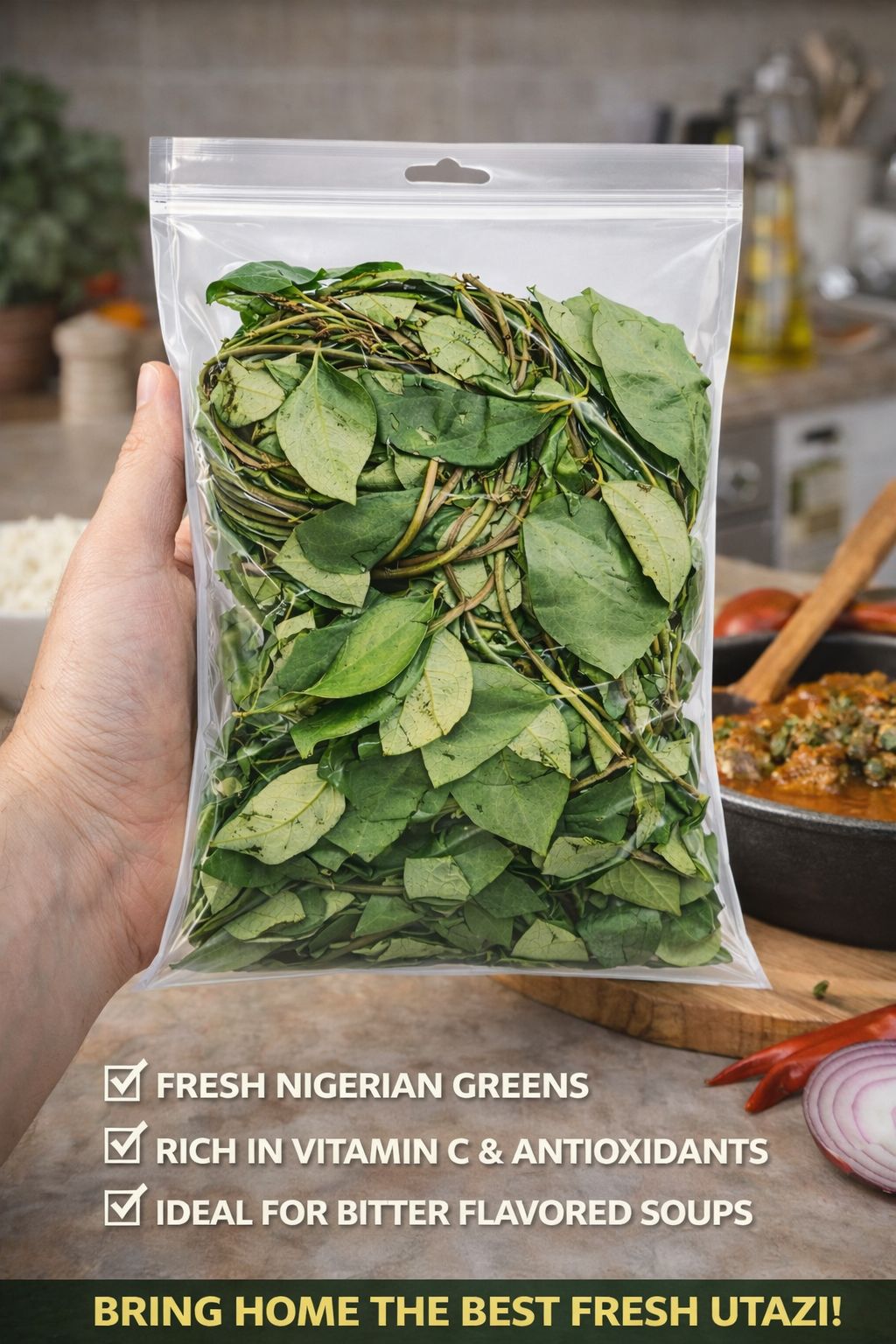 Fresh Utazi Leaves – Bitter Leaf Herb for Nsala & Abacha UK