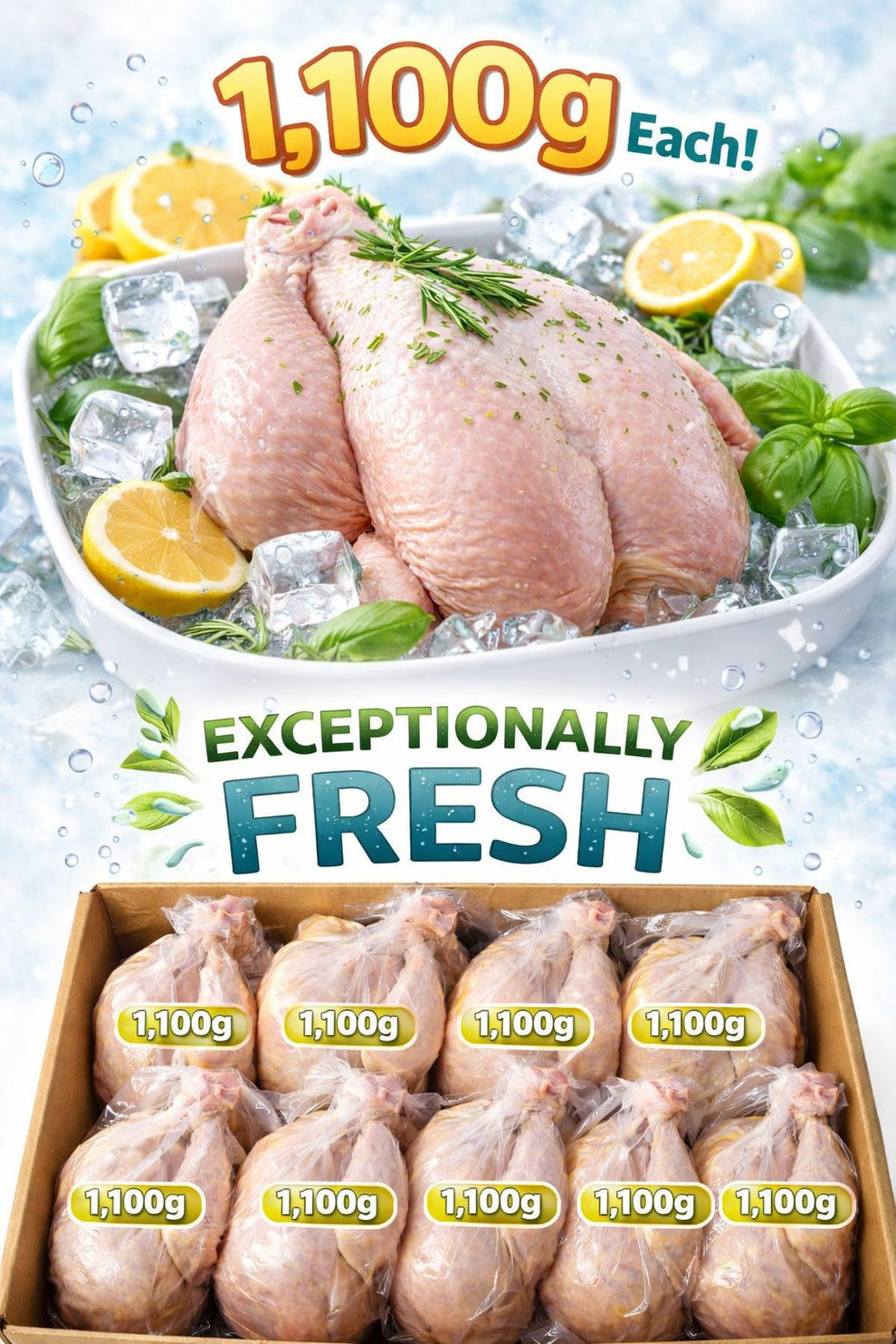 Box of 10 Whole Chicken 1100g | Buy Online UK – SurulereFoods