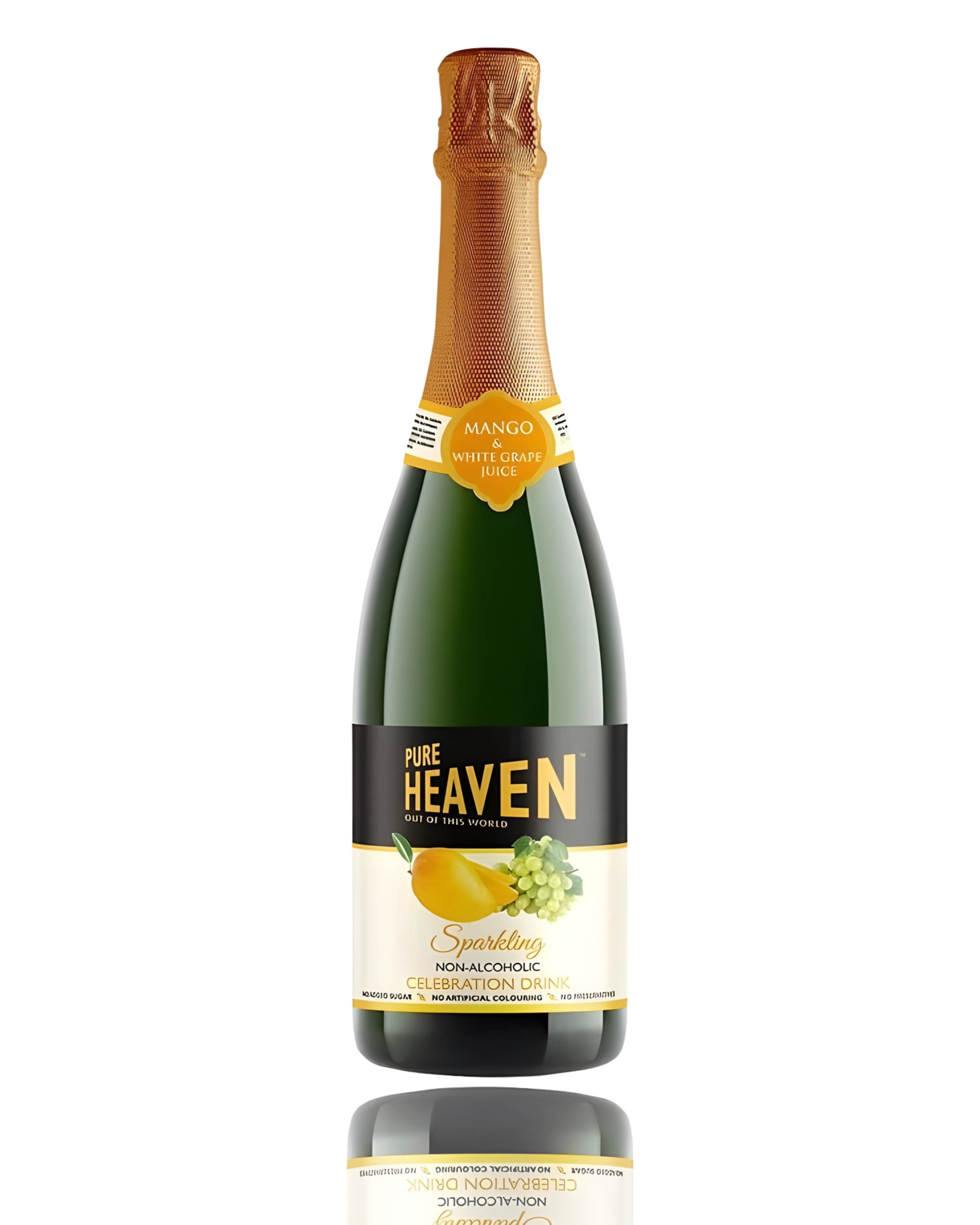 Pure Heaven Sparkling White Grape Juice 750ml – Refreshing Non-Alcoholic Fizzy Drink