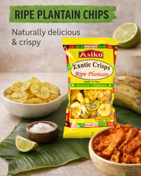 Asiko Salted Plantain Chips 75g – Crunchy Gluten-Free Tropical Snack