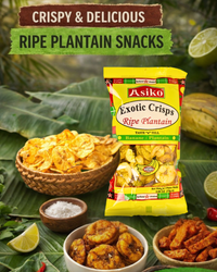 Asiko Salted Plantain Chips 75g – Crunchy Gluten-Free Tropical Snack