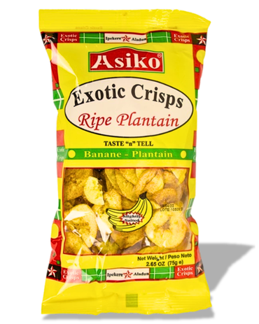Asiko Salted Plantain Chips 75g — Food Cupboard — Buy Online UK