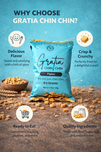 Gratia Premium Chin Chin 30g – Crunchy Nigerian Snack Mini Pack | UK